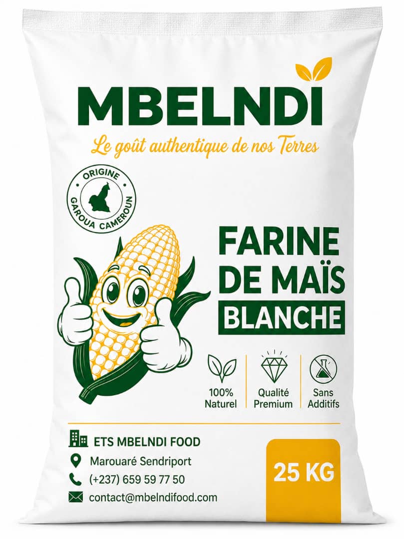 MBELNDI Farine De Maïs blanche 25 kilogram