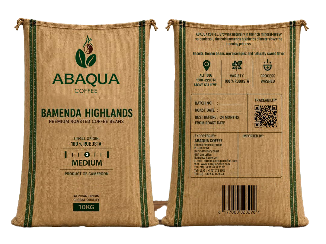 ABAQUA COFFEE Roasted Coffee Whole Beans robusta 100% 10 Kilogram – GTIN 6177000028298