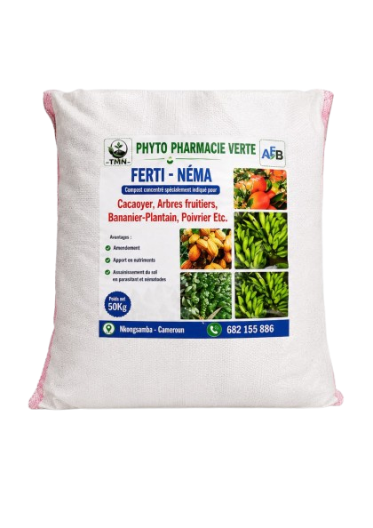 TMN PHYTO PHARMACIE VERTE Ferti - Néma cacaoyer arbres fruitiers bananier-plantain poivrier 50 kilogram – GTIN 6176000176671