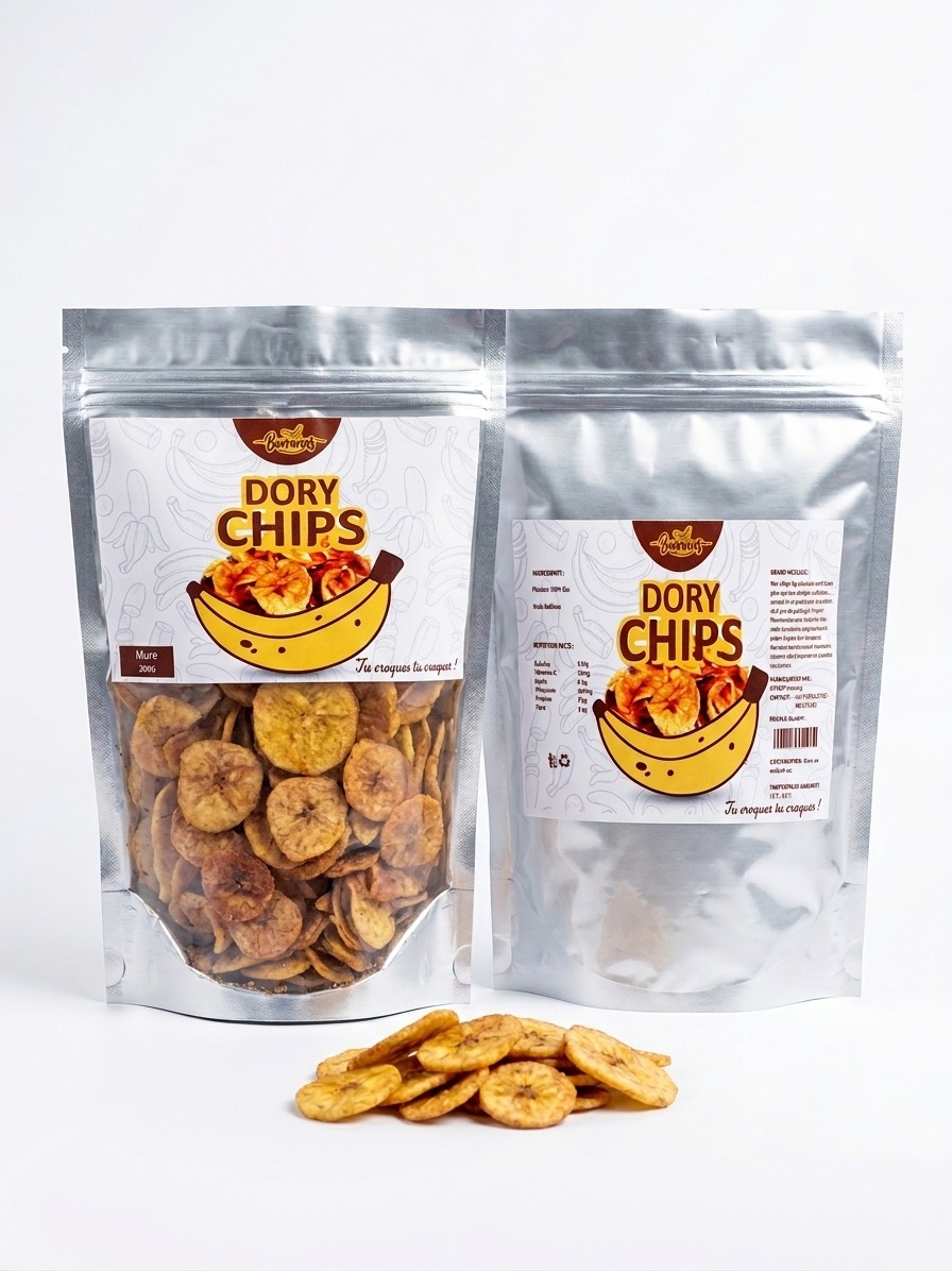 DORY CHIPS Chips De Plantain mur 200 gram – GTIN 6176000189305